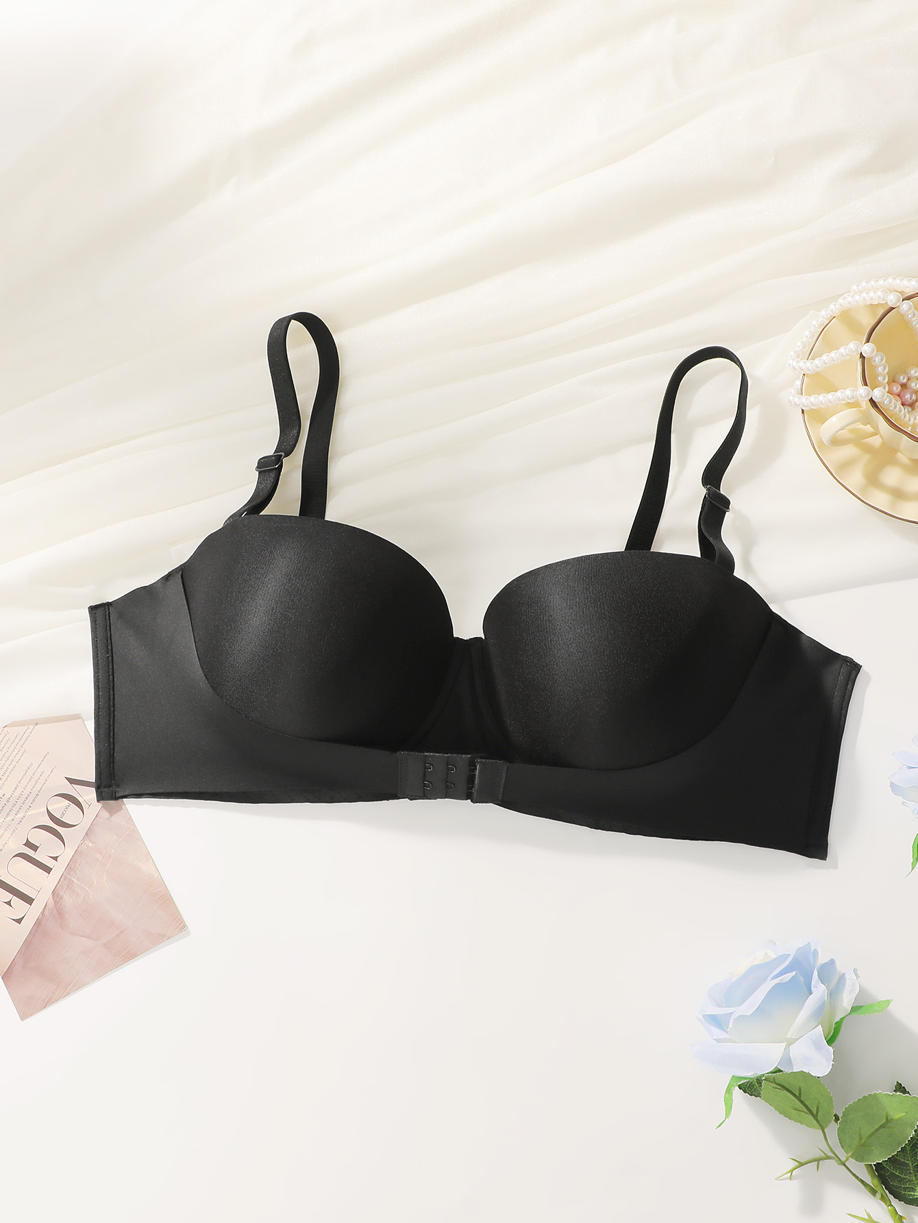 Women Large Bust Plus Size Str - Push Up Bra Padded recension och pris